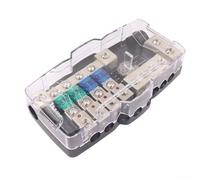 Bloc de distribution de voiture 4 voies porte-fusible pour la distribution de l'alimentation de la batterie avec fusibles à lame et indicateur LED pour une utilisation automobile et marine