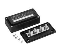 Bloc de Distribution D'énergie 300A DC 48V M8 Goujons Terminaux Conception de Module Boîte de Barre Omnibus Bloc de Jonction de Batterie avec Vis (Noir)