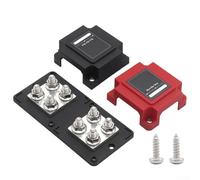 Bloc de distribution d'énergie 400 A robuste avec base renforcée pour une performance durable (rouge)