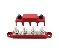 Bloc de Distribution d'énergie batterie Terminal barre omnibus M8 M10 positif négatif 12V 250A avec couvercle for camping-car bateau RV camion pour voitures, camping-cars, bateaux et yachts(M8 Red)