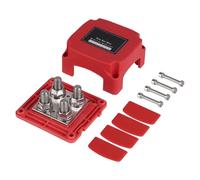 Bloc de distribution électrique - 78,9 mm - Polyvalent - Connecteur négatif - Accessoire de voiture avec boîtier résistant aux chocs - Rail de collecte de bornes de batterie pour voitures