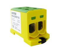 Bloc de distribution F. AL/CU Convient 4 x 6-95 mm2 jaune/vert 5 broches. 1000 V AC/DC Pince isolée OTL 95-2 maa2 095y10 Morek 4139