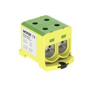 Bloc de distribution F. AL/CU Convient 4 x 6-95 mm2 jaune/vert 5 broches. 1000 V AC/DC Pince isolée OTL 95-2 maa2 095y10 Morek 4139