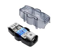 Bloc de Distribution fusionné Portable Compact robuste 1 entrée 2 sorties 1x 0/2/4 boîte à fusibles automobile for Yachts voitures navires camping-cars(No Install Accessory)