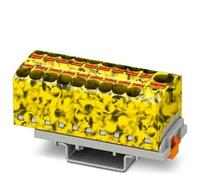 Bloc de distribution PTFIX 10/18x4-ns35-fe, jaune-noir 3273656