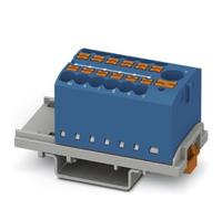PHOENIX CONTACT PTFIX 6/12X2,5-NS35 BU Bloc de distribution vertical et alimentation intégrée 690V 24A Nombre de bornes 13 Section 0,14mm2-4mm²