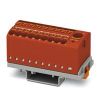 PHOENIX CONTACT PTFIX 6/18X2,5-NS35 RD Bloc de distriion vertical et alimentation intégrée 690V 24A Nombre de bornes 19 Section 0,14 mm² - 4 mm²