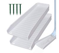 Bloc de éclaboussures de décline - extenseur réparable - Épuiser l'eau de pluie | PP Rain Gutter Tray Water Diverter | Gouttières Guélets pour prévenir l'érosion du sol avec des ongles, idéal pour la