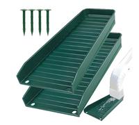 Bloc de éclaboussures de décline - extenseur réparable - Épuiser l'eau de pluie | PP Rain Gutter Tray Water Diverter | Gouttières Guélets pour prévenir l'érosion du sol avec des ongles, idéal pour la