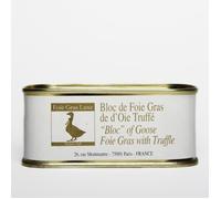 Bloc de Foie Gras d'oie Artisanal truffé - Foie Gras Luxe - Landes - Aux Truffes, à toaster - sans additifs sans ogm (200g)