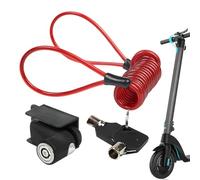 Bloc De Frein À Disque, Serrure De Scooter Électrique Imperméable, Serrure De Frein À Disque De Sécurité Avec Câble De Rappel Pour La Protection Avec Un Puissant Cylindre De SerrureAnti-vol Scooter