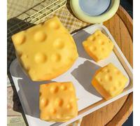 Bloc de fromage géant de 10,8 cm à presser - Jouet de fromage moelleux surdimensionné | Cadeau farce, jouet de fantaisie pour adultes | Jouet sensoriel pour adultes - Sunny Life, jouets sensoriels, jo