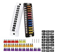 Bloc de fusibles à 12 Voies, Porte-fusible à Lame ATC Positif de Haute qualité, étanche pour Voitures Automobiles, camions, Camping-Cars, véhicules de Camping