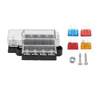 Bloc de fusibles à 4 voies, porte-fusible ATO ATC, protection de circuit 12 V 24 V, boîte à fusibles électriques marins, borne de fusible automobile, alimentation positive