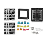 Bloc de fusibles à lame, support de boîte à fusibles étanche à 6 voies, Protection indicateur LED pour voiture, bateau marin RV