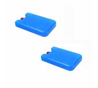 Bloc de Glace pour Sac Isotherme Glacière, 2 Pièces Élément de Refroidissement Pain de Glace Bloc Refrigerant pour Sac Isotherme Glacière Boîte à Lunch Rafraichisseur d'air Pique-Nique Camping