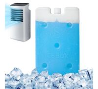 Bloc de glace - Réfrigérateur réutilisable isolé - Bloc réfrigérant - Stockage de refroidissement à haute efficacité - Pierre de glace pour système de refroidissement de ventilateur, appartement