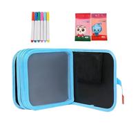 Bloc de gribouillage réutilisable avec marqueurs, bloc-notes effaçable, livre de dessin avec 12 stylos | pour, activité, voyage, école, salle de classe