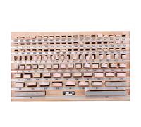 Bloc de jauge 112pcs / Set 1 Grade 0 Gauge de blocage des blocs de jauge d'inspection des blocs d'étrier d'étrier de mesure Instruments de mesure(1 grade)
