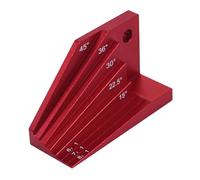 Bloc de jauge d'angle de commande | d'aluminium 6,3 × 2,5 × 3,8 cm Bloc de mesure multi-angle anodisé 15° 22,5° 30° 36° 45° 1:6 1:7 1:8 Protracteur Ángle Finder Woodworking Measuring Tool