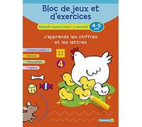 BLOC DE JEUX ET D'EXERCICES - J'APPRENDS LES CHIFFRES (4-5)