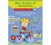 Bloc de jeux et d'exercices-j'apprends les nombres/mots (5-6 5-6 ans - Collectif - Chantecler - broché - Scolaire / Universitaire