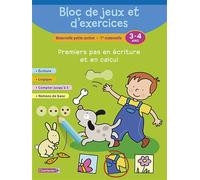 Bloc de jeux et d'exercices - premiers pas en ecriture (3-4) 3-4 ans - Collectif - Chantecler - broché - Scolaire / Universitaire
