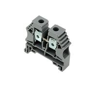 Bloc de jonction 10mm² - Borne ER10 Grise - 65A Max - Connexion à vis section max 16mm² - Montage sur rail DIN