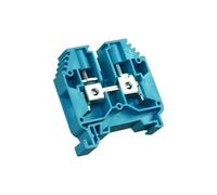 Bloc de jonction 16mm² - Borne ER16 Bleue - 85A Max - Connexion à vis section max 25mm² - Montage sur rail DIN