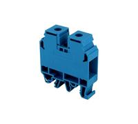 Bloc de jonction 35mm² - Borne ER35 Bleue - 115A Max - Connexion à vis - Montage sur rail DIN