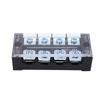 Bloc De Jonction 45A 600V, Bornier À Vis Double Rangée En Laiton - Protection Antipoussière, Résistance Élevée, Usage Industriel Polyvalent (4 bits (4504))