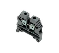 Bloc de jonction 6mm² - Borne ER6 Grise - 50A Max - Connexion à vis section max 10mm² - Montage sur rail DIN