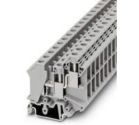 Bloc de jonction à 1 étage à connexion double d'un côté Phoenix Contact UK 10-TWIN 3005196 gris 50 pc(s)