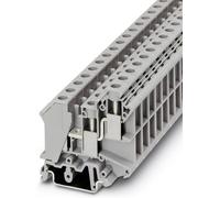 Bloc de jonction à 1 étage à connexion double dun côté Phoenix Contact UK 10-TWIN 3005196 gris 50 pc(s)