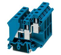 Bloc de jonction à 1 étage à connexion double d'un côté Phoenix Contact UK 10-TWIN BU 3005235 bleu 50 pc(s)