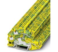 Bloc de jonction à 2 étages pour conducteur protection Phoenix Contact PTTBS 1,5/S/2P-PE 3214518 vert, jaune 50 pc(s)