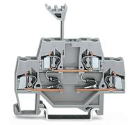 Bloc de jonction à diode à 2 étages WAGO 280-941/281-490 5 mm ressort de traction Affectation: L gris 50 pc(s)