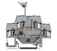 Bloc de jonction à diode à 2 étages WAGO 280-941/281-491 5 mm ressort de traction Affectation: L gris 50 pc(s)