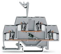 Bloc de jonction à diode à 2 étages WAGO 281-633/281-411 6 mm ressort de traction Affectation: L gris 50 pc(s)