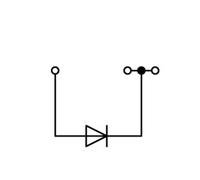 Bloc de jonction à diode WAGO 281-673/281-400 6 mm ressort de traction Affectation: L gris 50 pc(s)