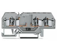 Bloc de jonction à diode WAGO 281-673/281-401 6 mm ressort de traction Affectation: L gris 50 pc(s)