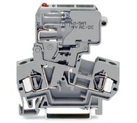 Bloc de jonction à fusibles WAGO 281-611/281-541 8 mm ressort de traction Affectation: L gris 50 pc(s)