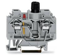 Bloc de jonction à fusibles WAGO 282-128/281-413 13 mm ressort de traction Affectation: L gris 40 pc(s)