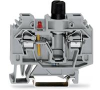 Bloc de jonction à fusibles WAGO 282-128/281-413 13 mm ressort de traction Affectation: L gris 40 pc(s)