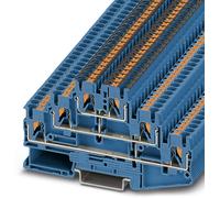 Bloc de jonction à plusieurs étages Phoenix Contact PT 2,5-3PV BU 3000716 bleu 50 pc(s)
