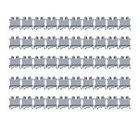 Bloc de Jonction à Vis, 50 Pièces, Bornier de Connexion en Cuivre, 76A 800V UK - 10N - Montage sur Rail DIN, Isolation ABS Ignifuge, Usage Électrique Polyvalent