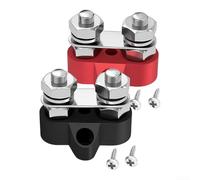 Bloc de jonction automobile 12-48 V à double goujon pour boulon de terminal | Pour poteau de distribution de batterie, connecteur à double goujon, borne 12 V 48 V, pour goujon d'alimentation M6 M8