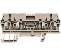 Bloc de jonction avec composant Weidmüller ZDU 2.5/2X2AN/D- 1650350000 beige foncé 20 pc(s)