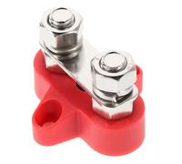 Bloc de Jonction Batterie 48v à Double Goujon M8 Rouge | Distribution Isolée, Plastique et Métal, Rondelles, pour Câblage Moteur et Yachts