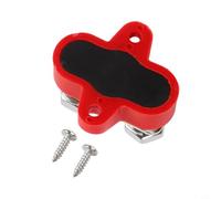 Bloc de jonction de distribution d'énergie pour bornes M8, 80 A 48 V CC, écrous en acier inoxydable et joints en laiton, compact 70 x 60 x 50 mm pour camping-cars, bateaux, camions (rouge)